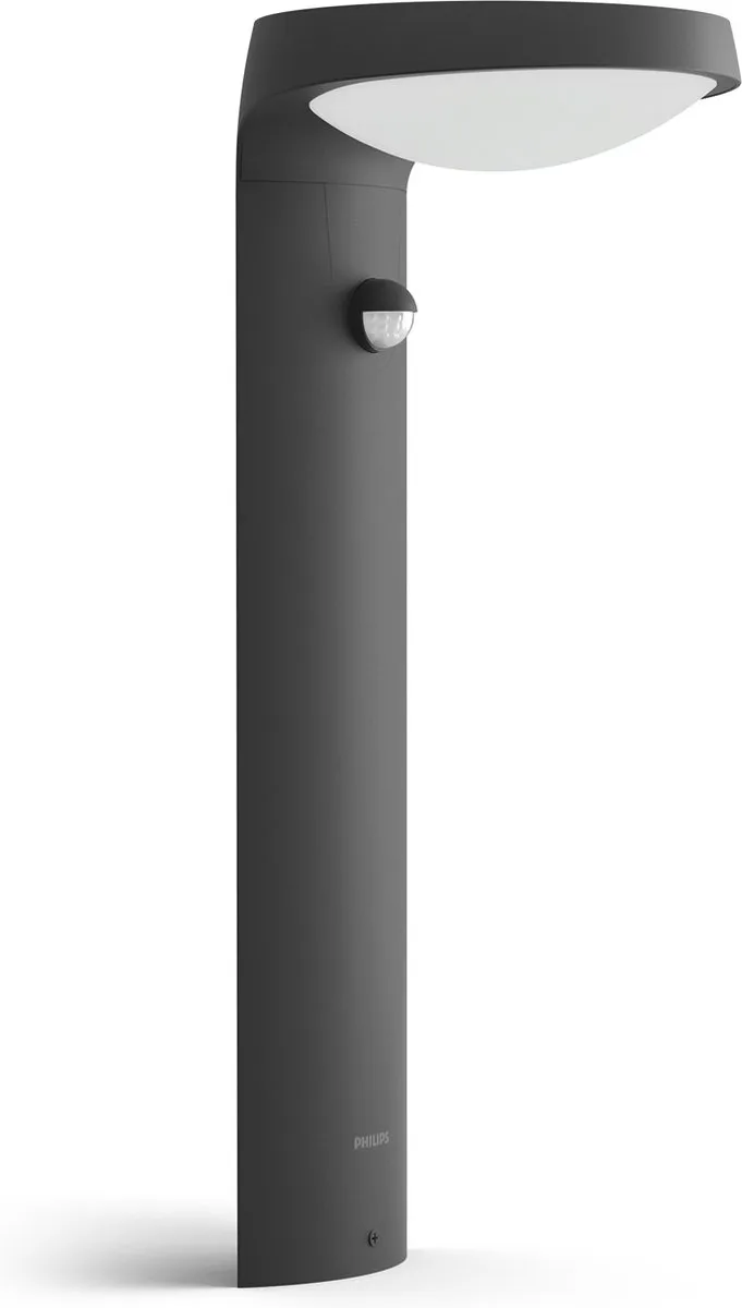 Philips Tyla sokkellamp - antraciet - met sensor - 9 W