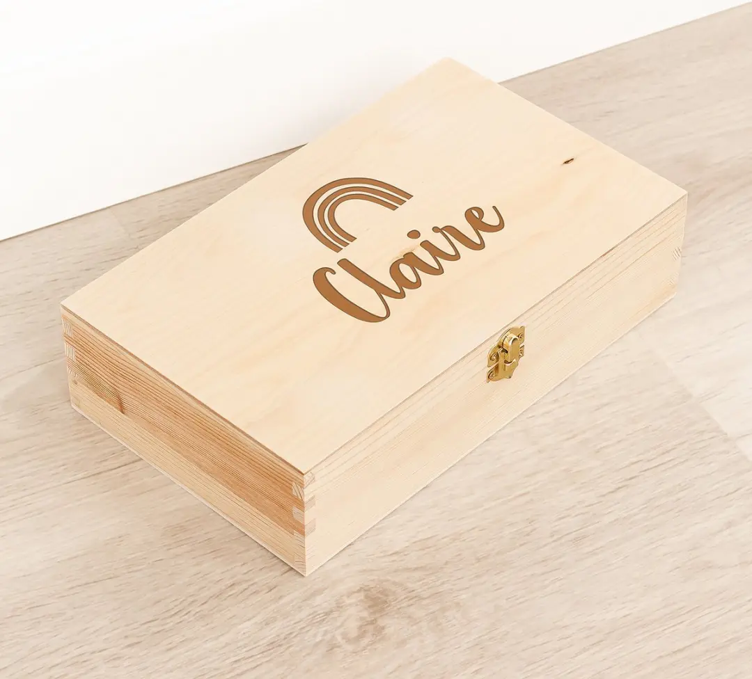 Houten kistje 'Claire' Regenboog