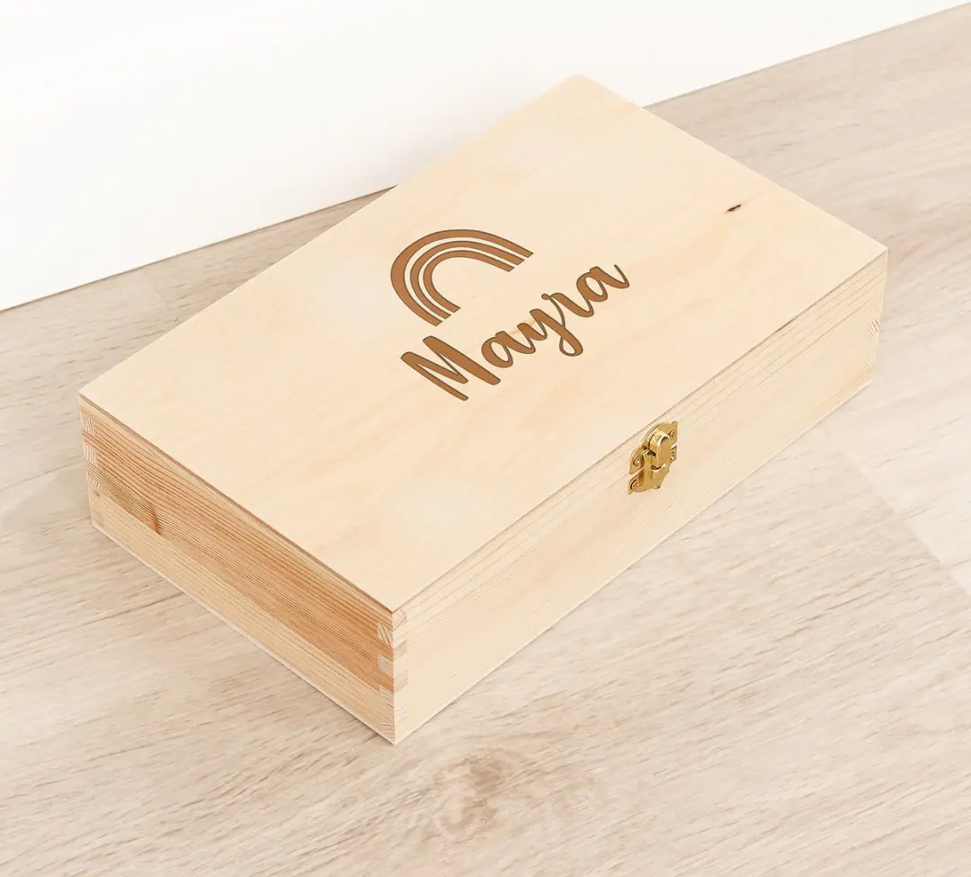 Houten kistje 'Mayra' Regenboog