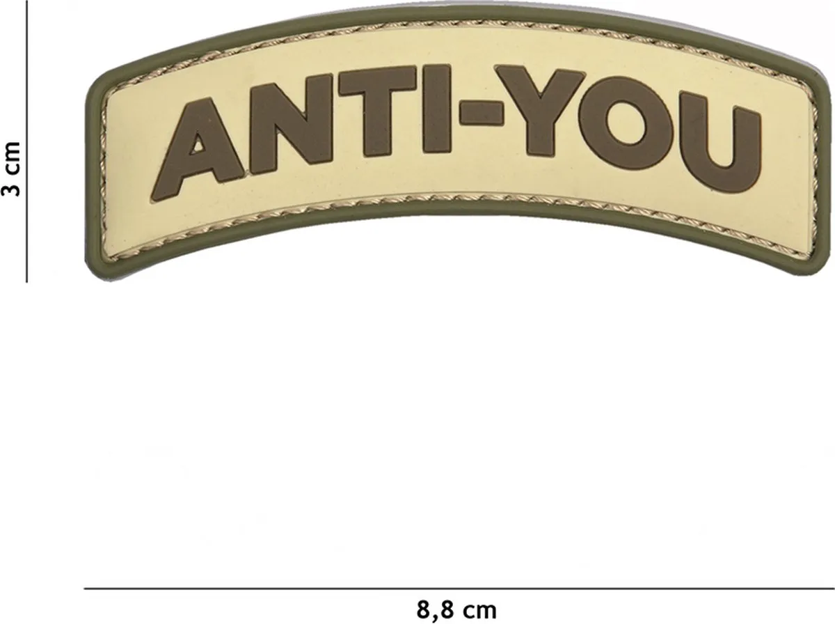 101 Inc Embleem 3D PVC Anti-You Coyote 9041