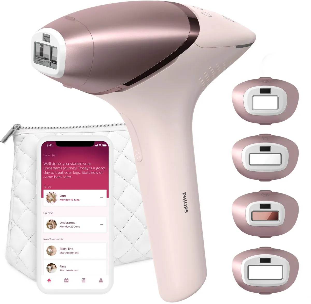 Philips Lumea 9000 Series BRI958/00 IPL Ontharingsapparaat - Roze - afbeelding 6 van 6