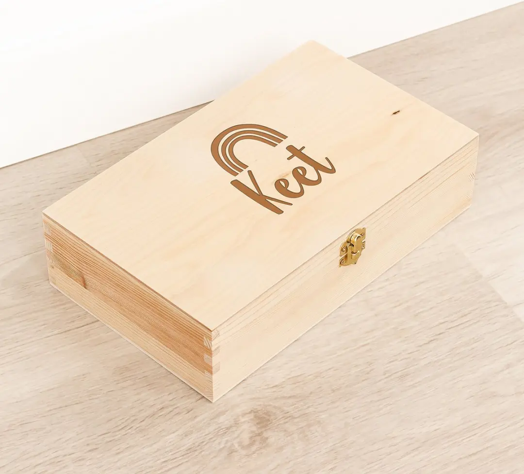 Houten kistje 'Keet' Regenboog