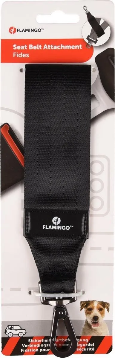 Flamingo Fides Autogordel Verbindingsstuk - Zwart