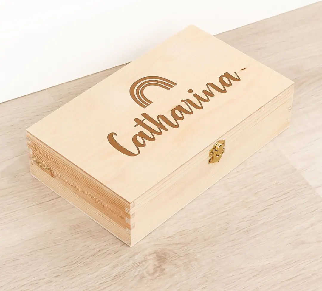 Houten kistje 'Catharina' Regenboog