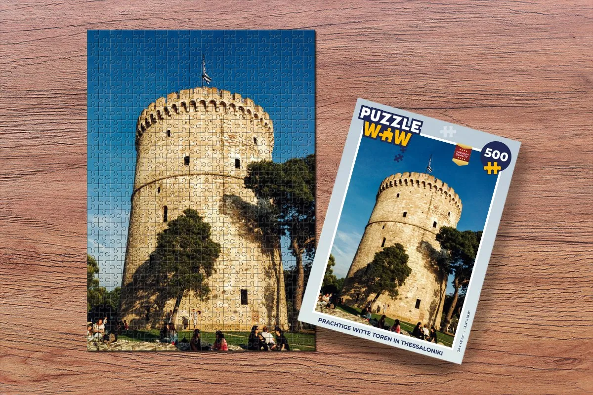 PuzzleWow Legpuzzel Thessaloniki Witte Toren 500 Stuks