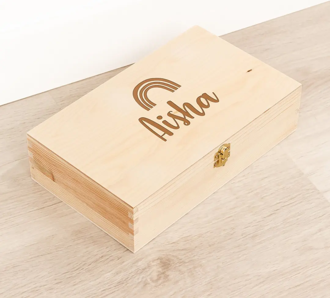 Houten kistje 'Aisha' Regenboog