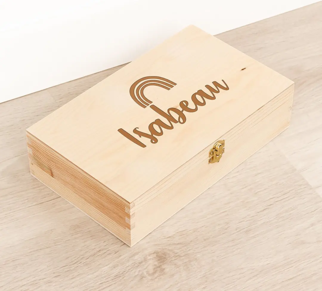 Houten kistje 'Isabeau' Regenboog