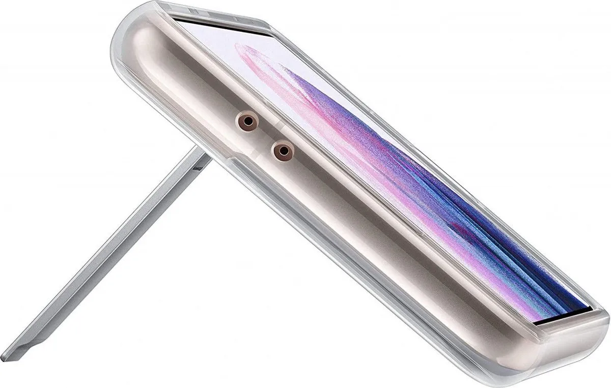 Samsung Clear Standing Hoesje S21 Ultra - Transparant