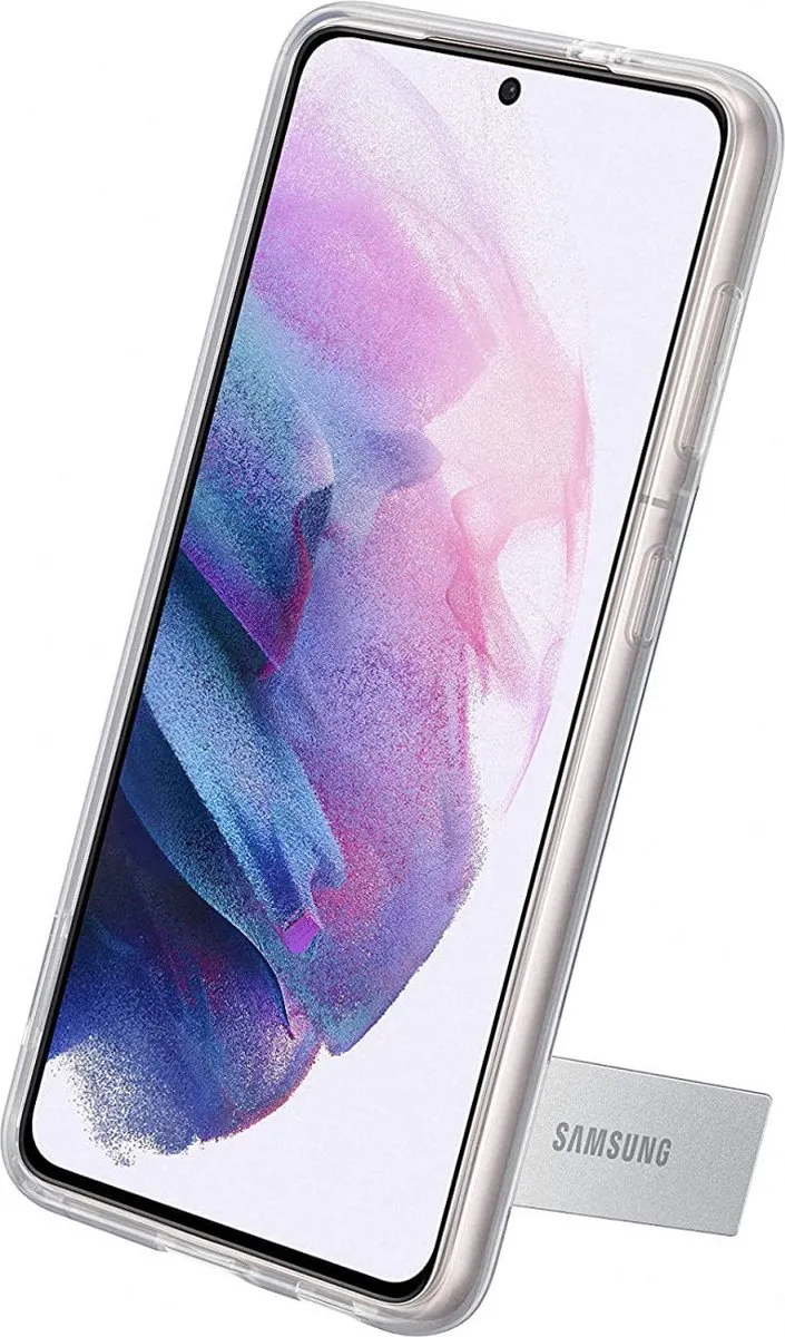 Samsung Clear Standing Hoesje S21 Ultra - Transparant