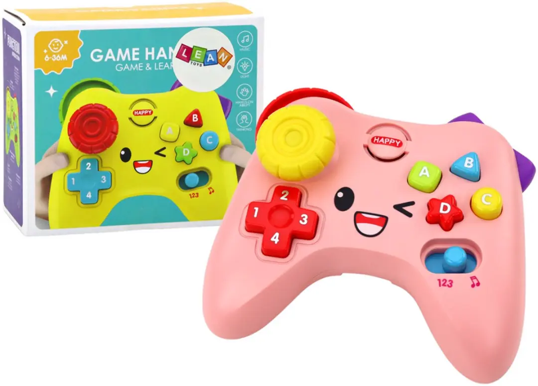 Lean Toys Roze interactief kussen