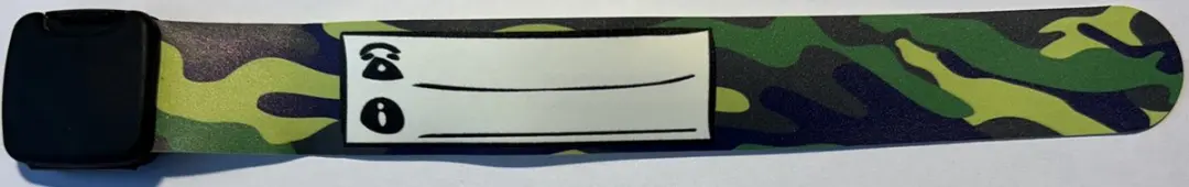 set van 10 stuks Groene camouflage armband (10 stuks)