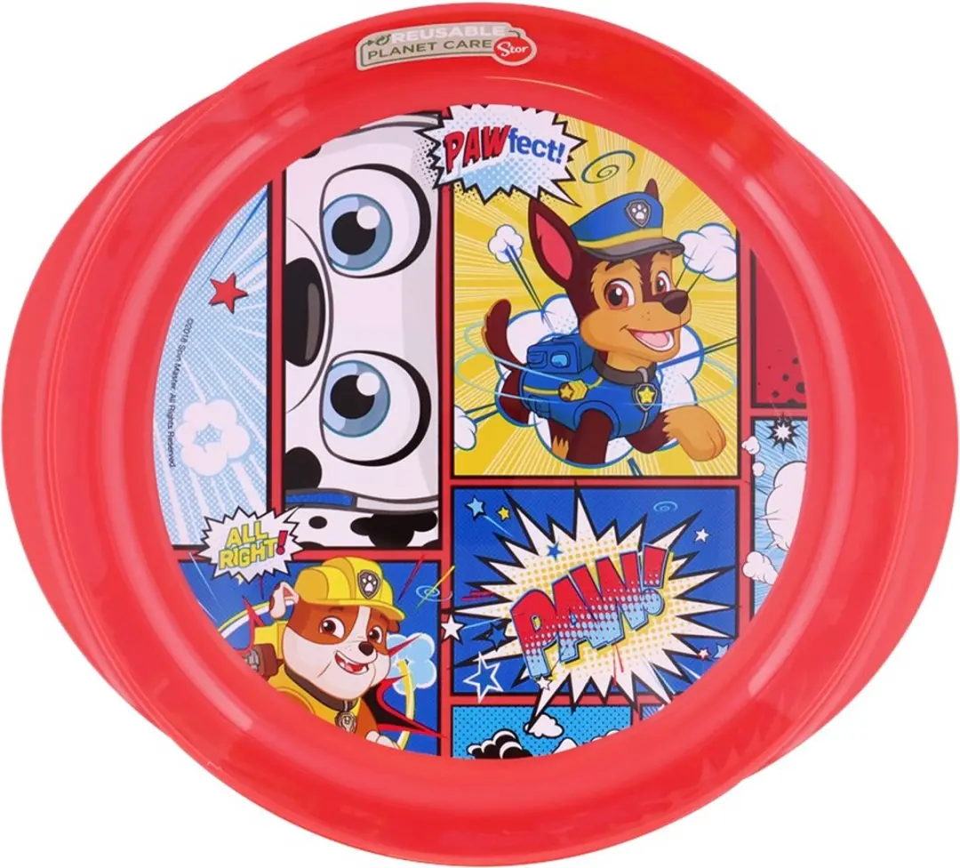 PAW Patrol Kinderservies Rood Kunststof Bord