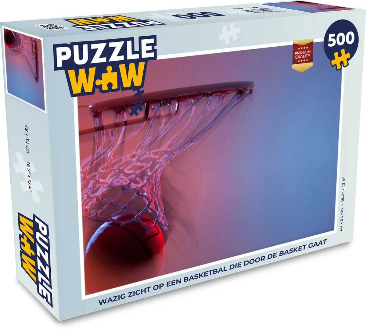 PuzzleWow Legpuzzel 500 Stuks - Multicolor