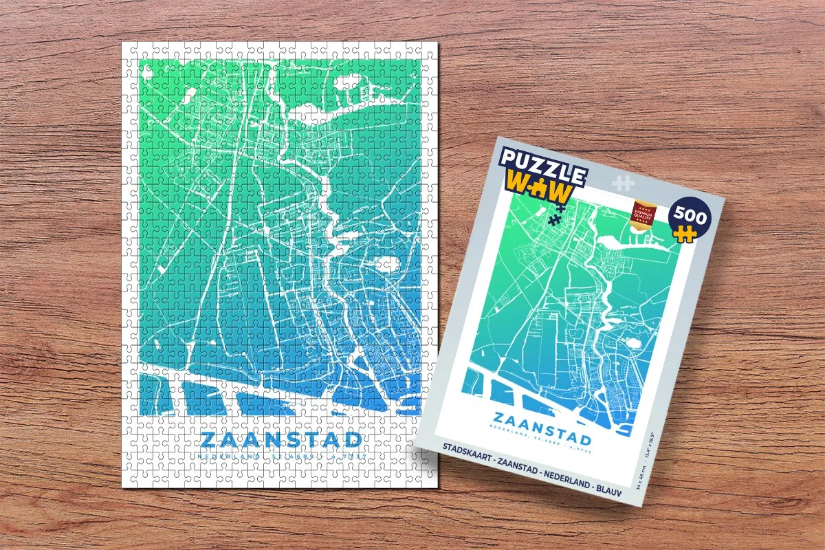 PuzzleWow Zaanstad Legpuzzel 500 Stuks - Multicolor