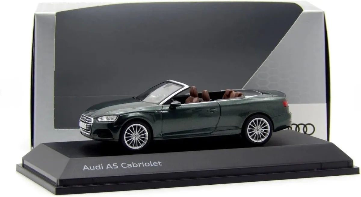 Audi A5 Cabriolet 1:43 Schaalmodel - Donkergroen