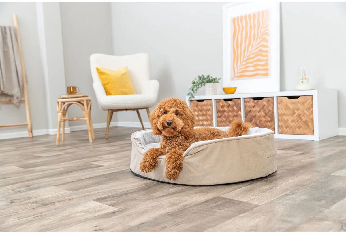 Trixie Vital Hondenmand Lino Soft Oval - S - Beige - afbeelding 6 van 6