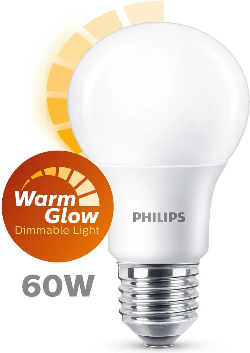 Philips LED Lamp Mat 5.9W E27 - Warmwit 2700K