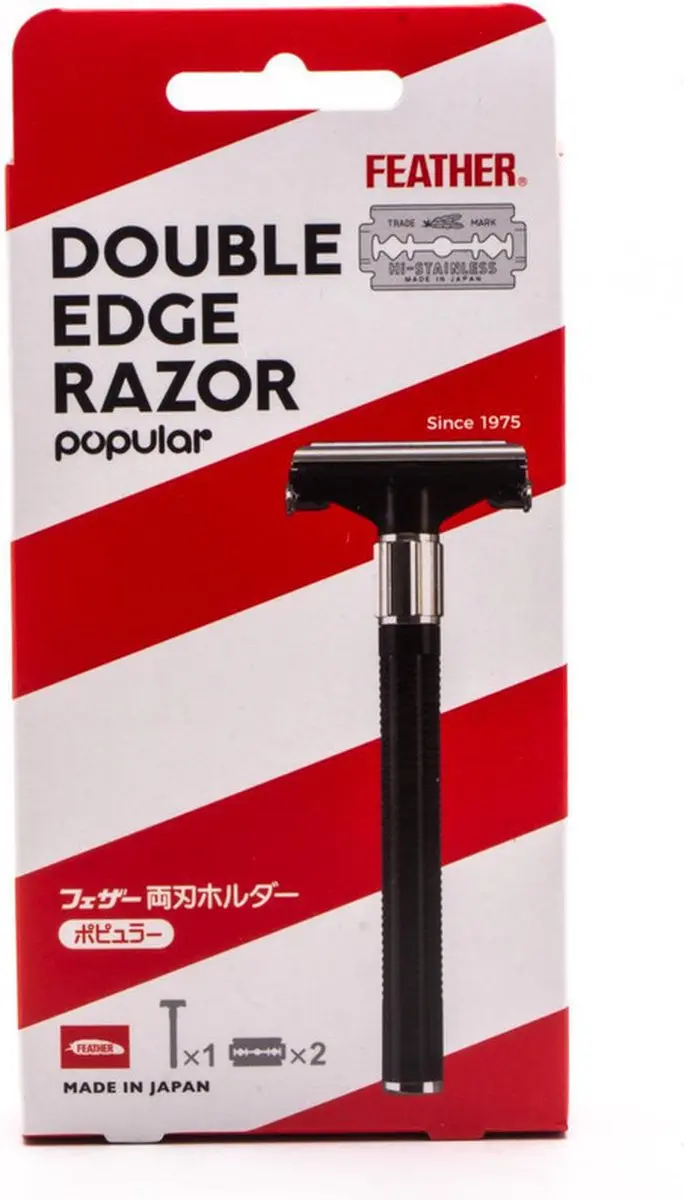 Feather Popular Double Edge Safety Razor - afbeelding 2 van 4