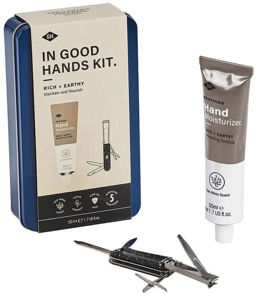 Gentlemen's Hardware Handverzorging Kit Manicure tool en Handcrème in Cadeau Bl