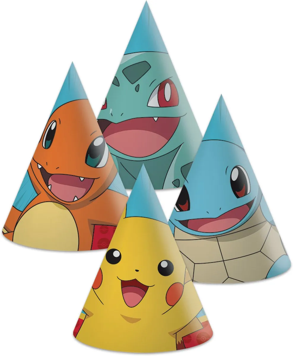 Pokémon Papieren Feesthoedjes