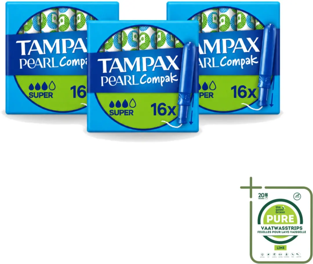 3 x Tampax Pearl Compak