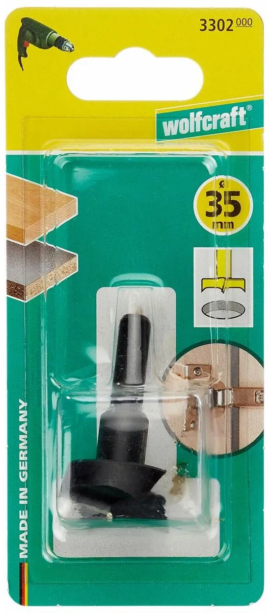 Wolfcraft Cilinderboor Ø35mm - Hout - 3302000