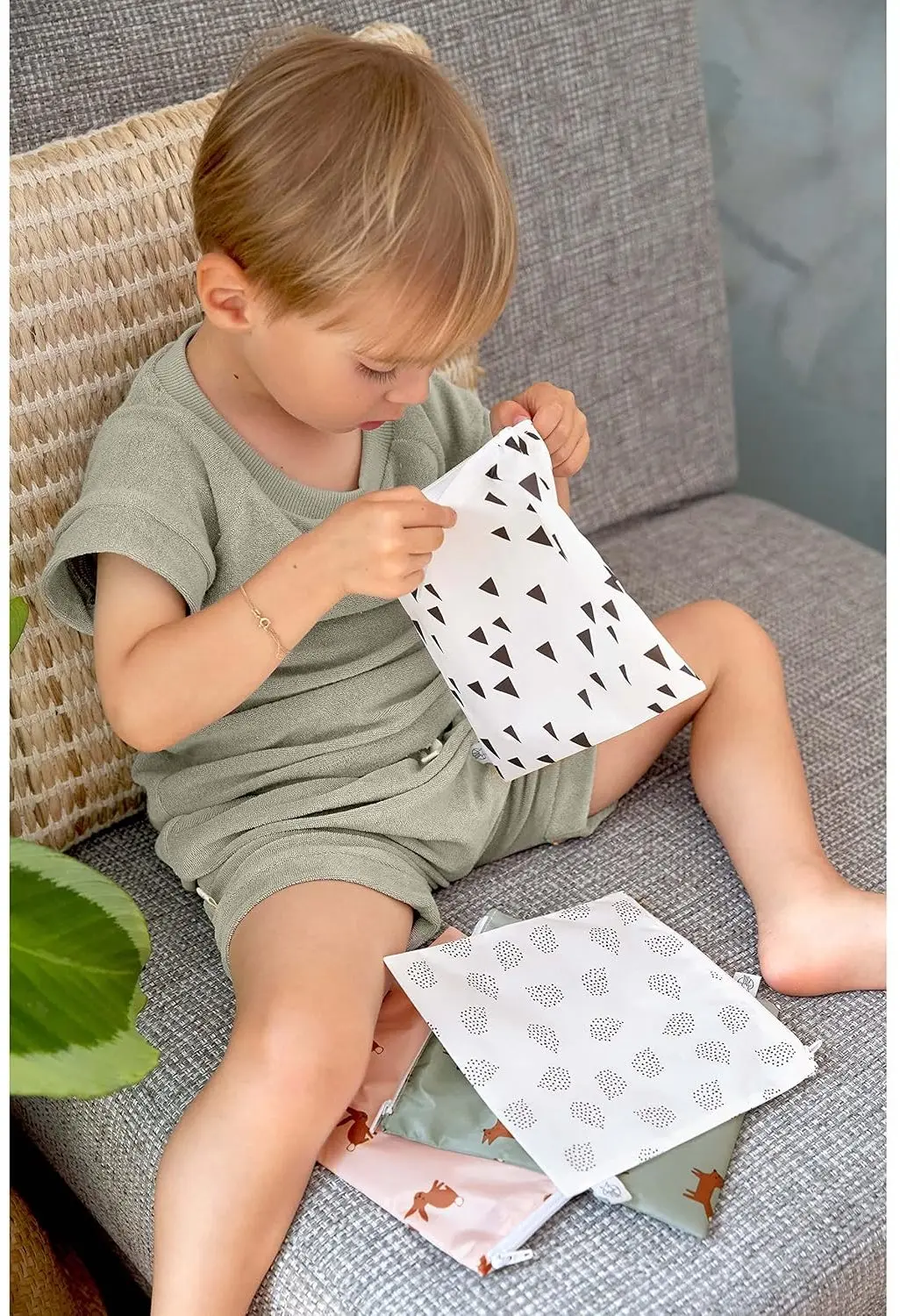Lässig Herbruikbare natte tas Little Forest Fox 2 Stuks - afbeelding 3 van 5