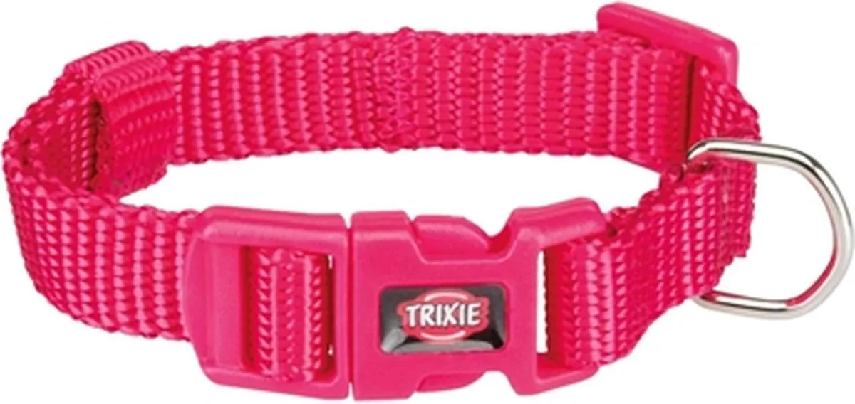 Trixie Halsband Hond Premium Fuchsia 15-25x1cm