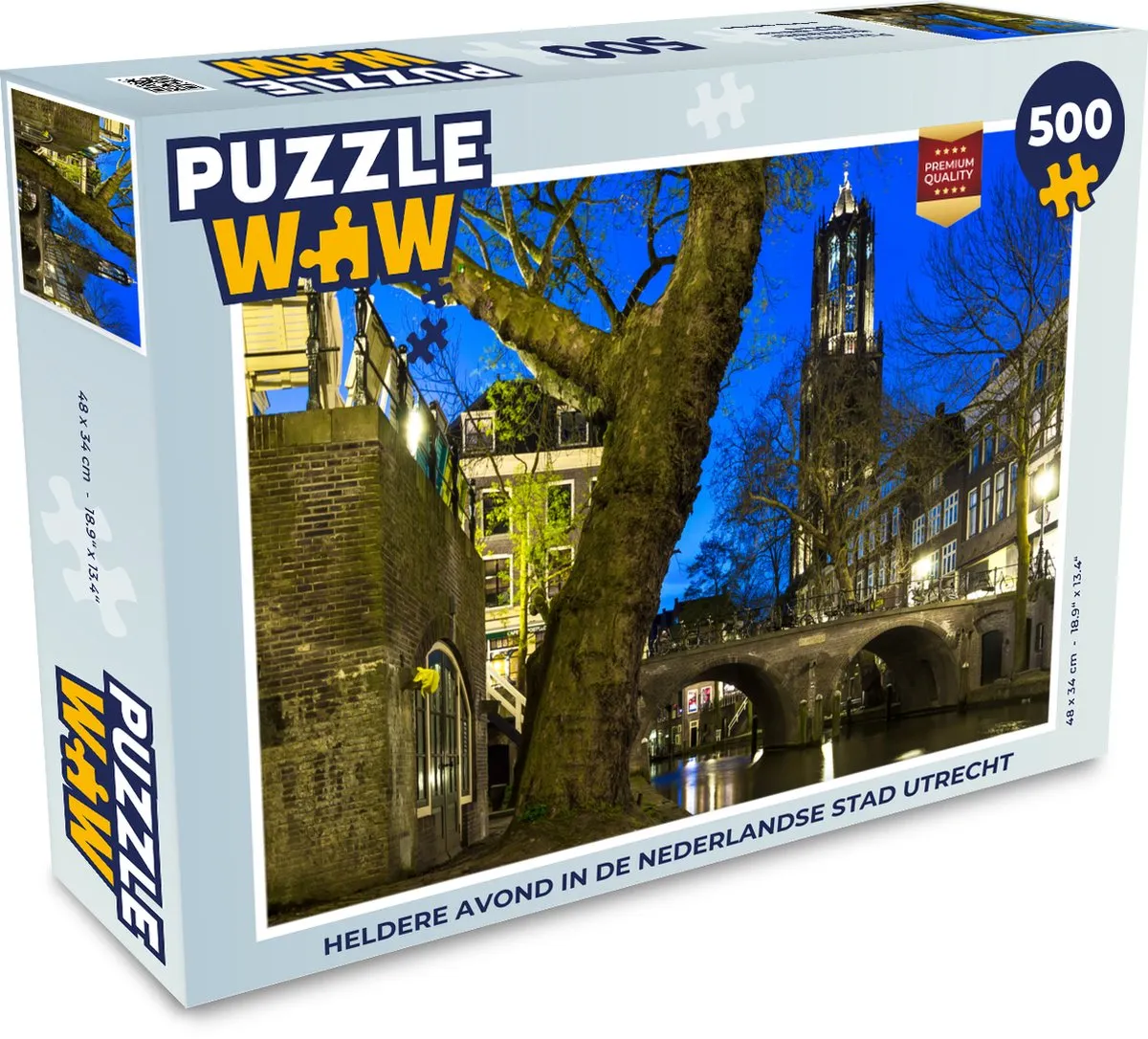 PuzzleWow Utrecht Boom Water Legpuzzel 500 Stuks
