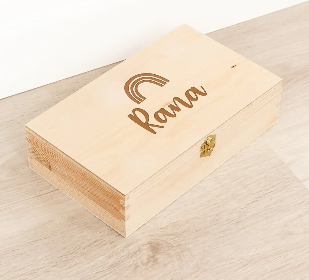 Houten kistje 'Rana' Regenboog