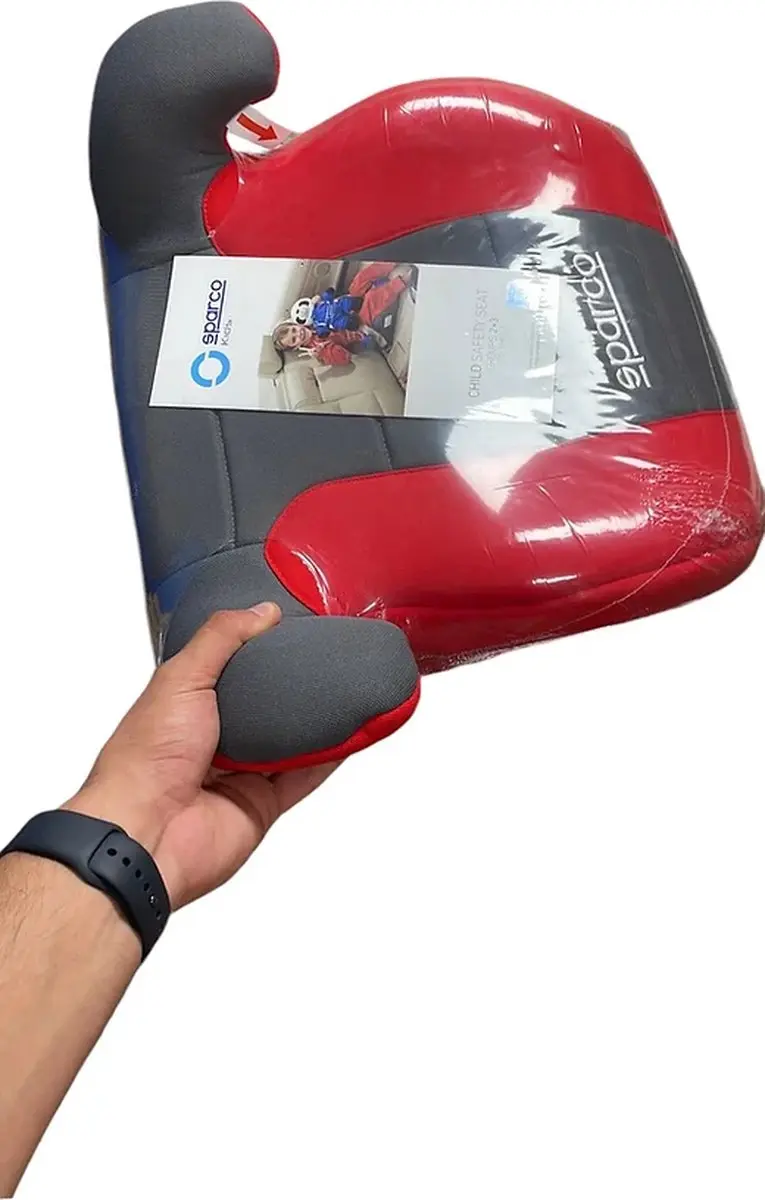 Sparco Zitverhoger F100KI Rood/grijs i-Size 125-150cm (ECE-R129/03)