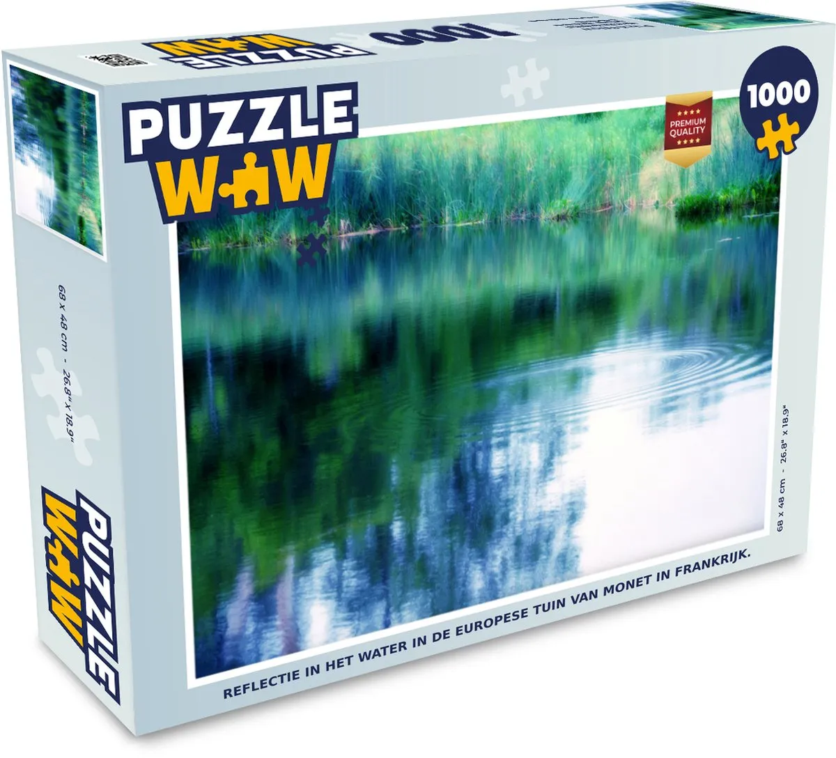 PuzzleWow Monet Europese Tuin Legpuzzel 1000 Stuks