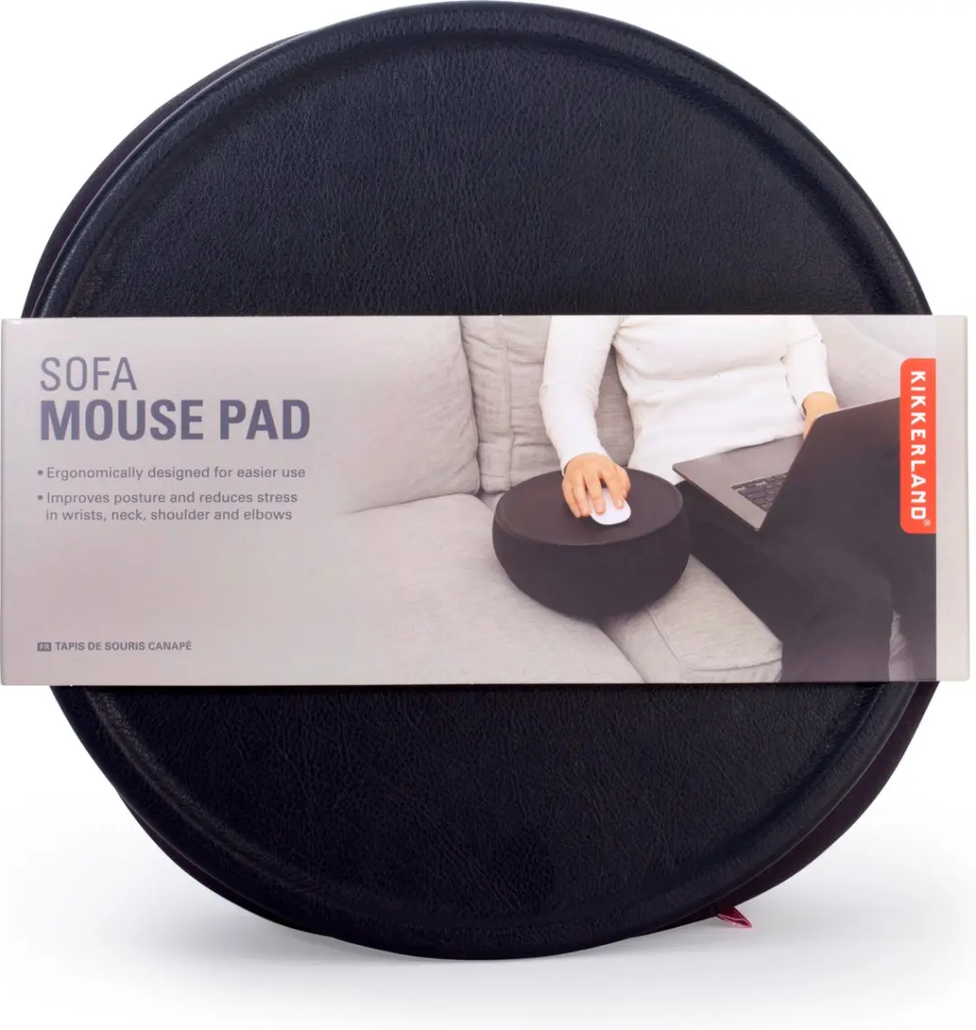 Kikkerland Sofa Mousepad Zwart - afbeelding 3 van 6