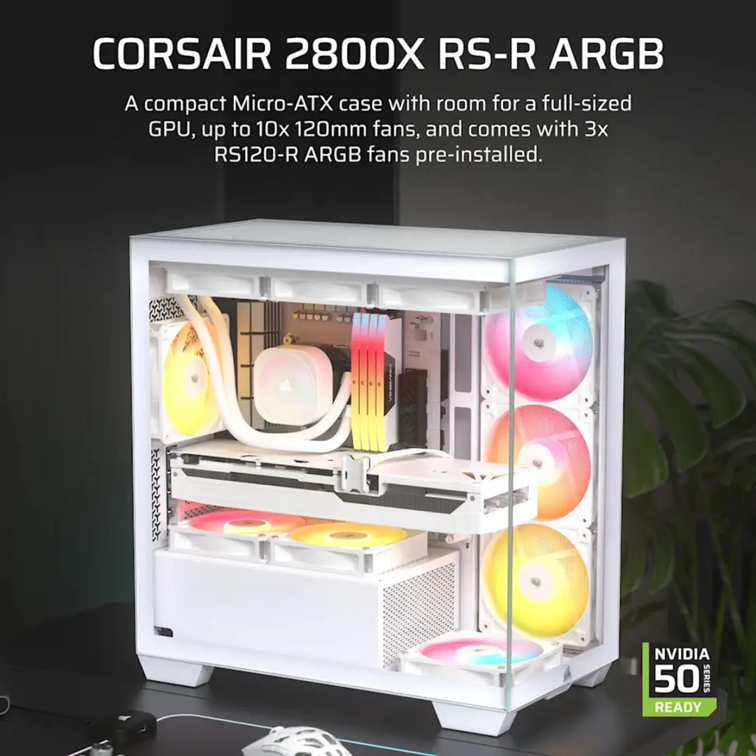 Corsair 2800X RS-R Midi Tower Wit - afbeelding 2 van 6