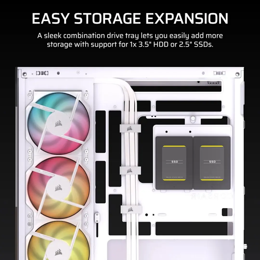 Corsair 2800X RS-R Midi Tower Wit - afbeelding 6 van 6