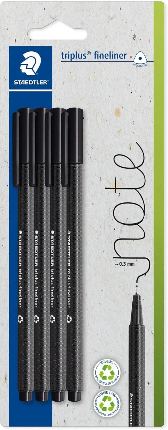 STAEDTLER Triplus Fineliner 0.3mm Zwart