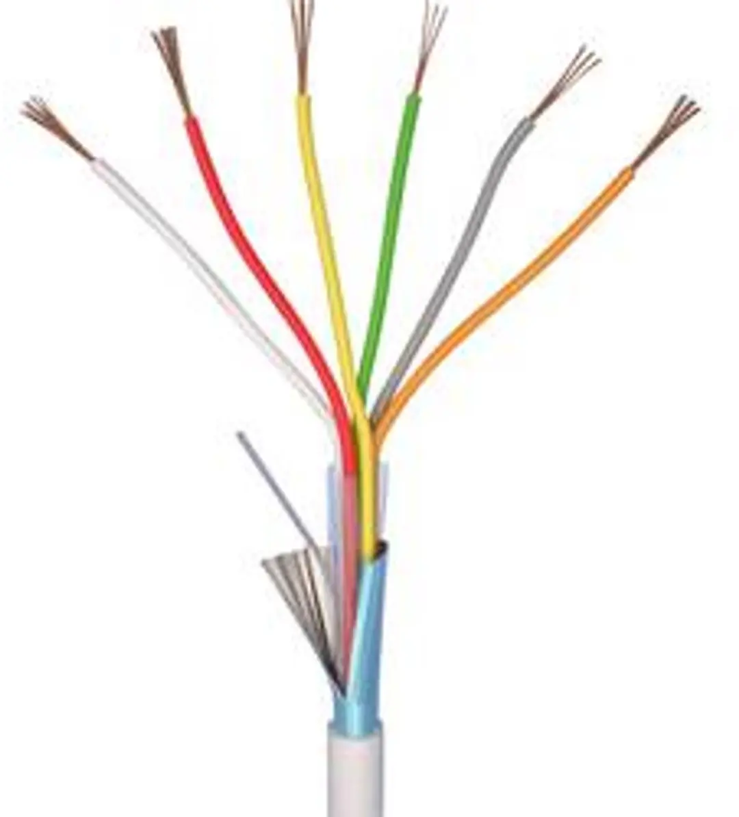 Elan 70I140 Alarmkabel LiYY 6x0.22mm² Wit 10m
