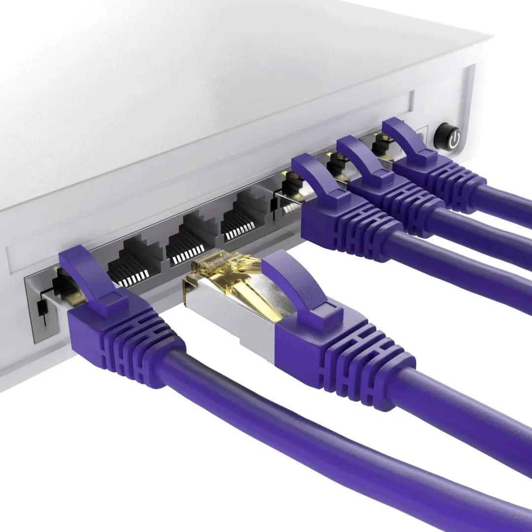 Logilink CQ301VS Netwerkkabel CAT6A S/FTP 0.25m Paars - afbeelding 4 van 6