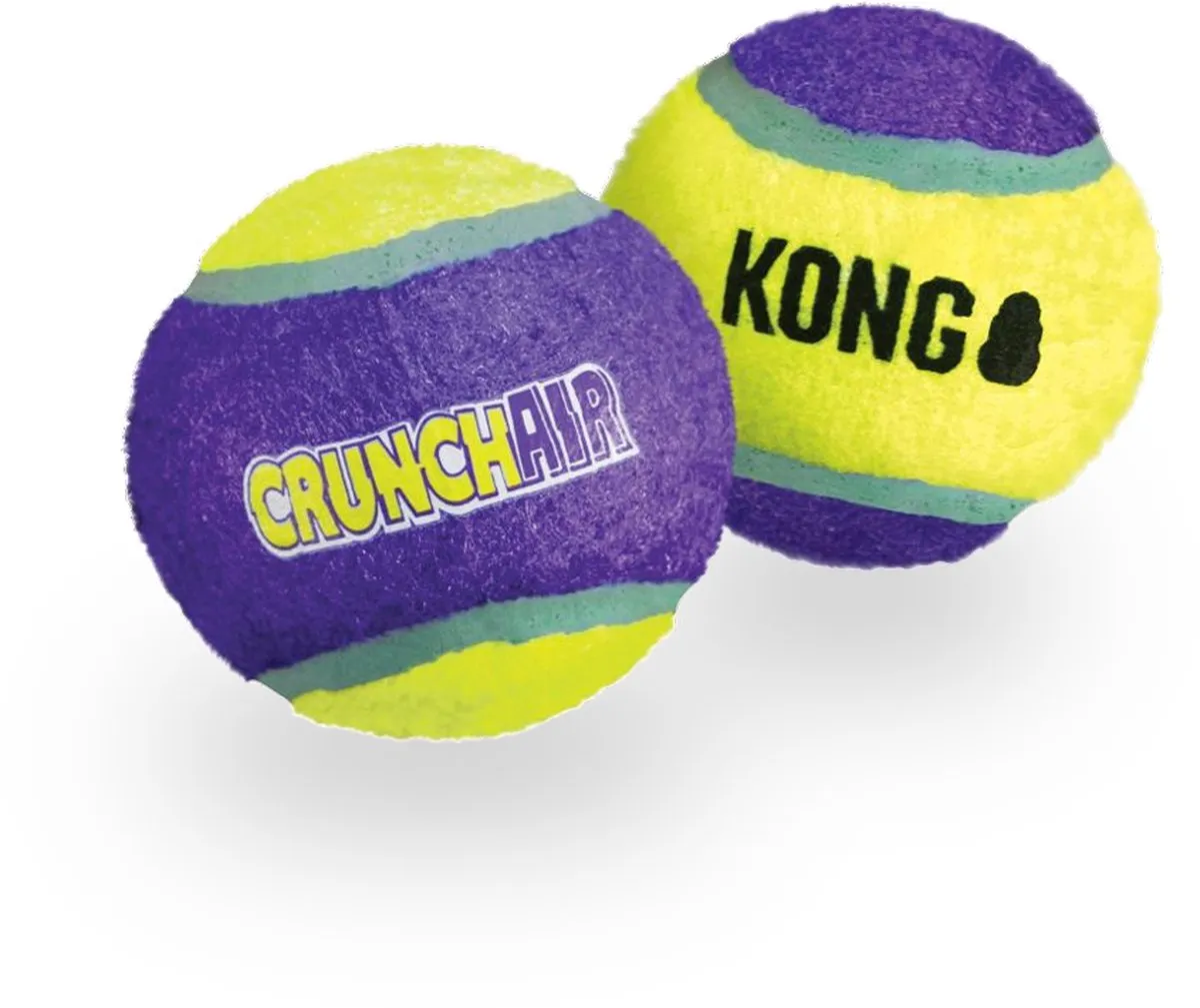 KONG Crunchair Tennisballen S - Blauw - 3 Stuks