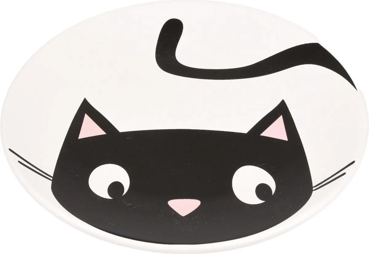 Flamingo Kattenvoerbak Guus - 13x13x1,5cm - Wit