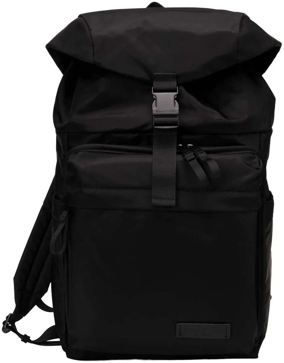 Marc O'Polo laptop rugzak rugzak met laptopvak Tian Backpack Black zwart