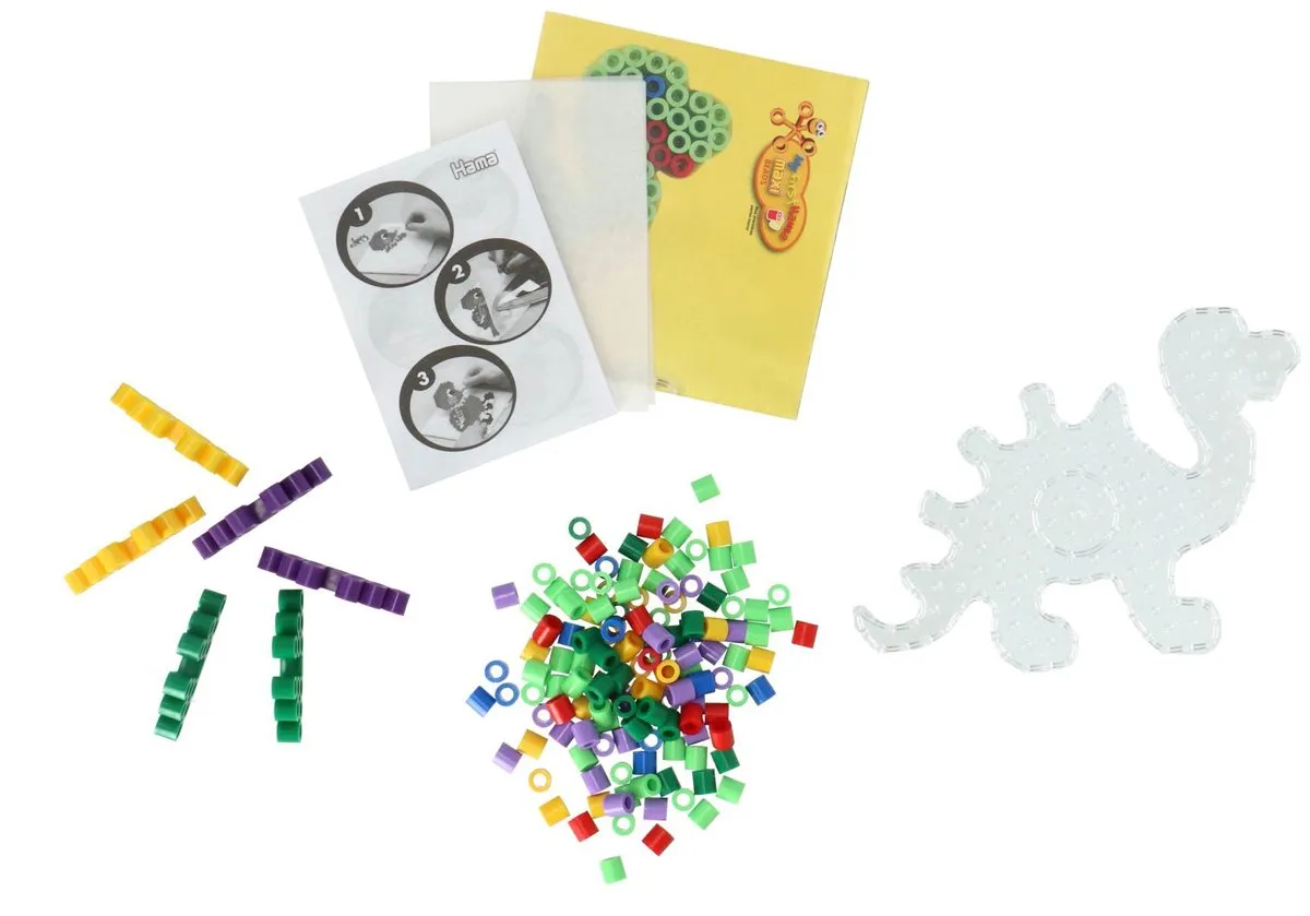 Hama Strijkkralen Maxi Dino’s 600 Stuks - 6 Kleuren