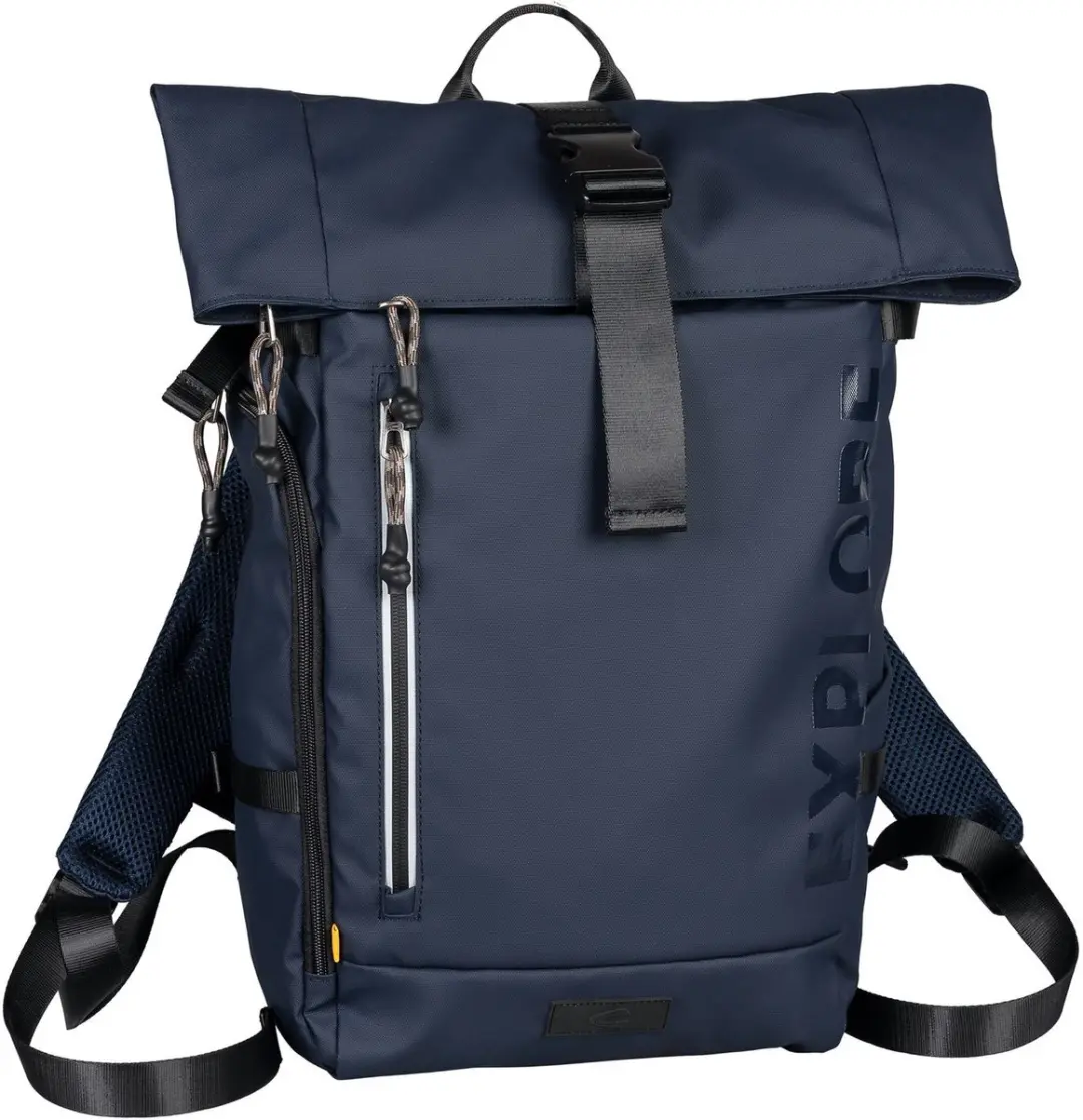 camel active laptop rugzak rugzak met laptopvak Explore Rolltop Backpack 25L Dar