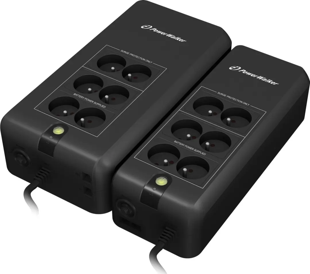 PowerWalker VFD 600 Offline UPS - 6 stopcontacten - afbeelding 6 van 6