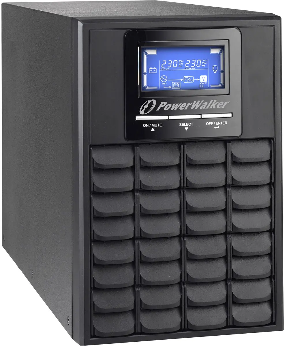 PowerWalker VFI 1000C LCD UPS - 1200W - afbeelding 3 van 5