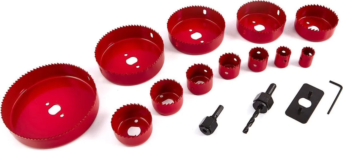 HBM 16-delige Gatzagenset 6mm - 127mm