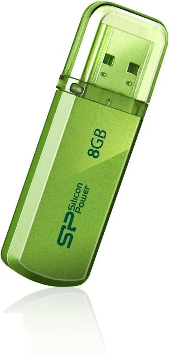 Silicon Power Helios 101 USB-stick 8GB Groen