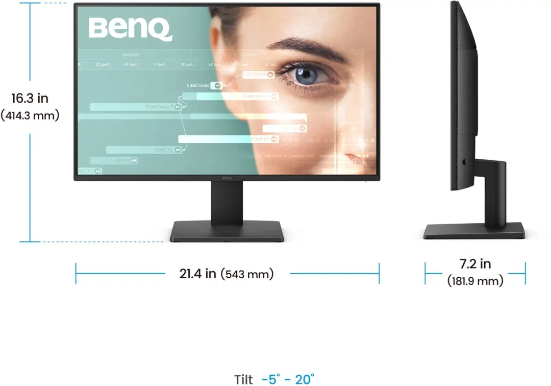 BenQ GW2491P 24 inch IPS Monitor - afbeelding 3 van 6