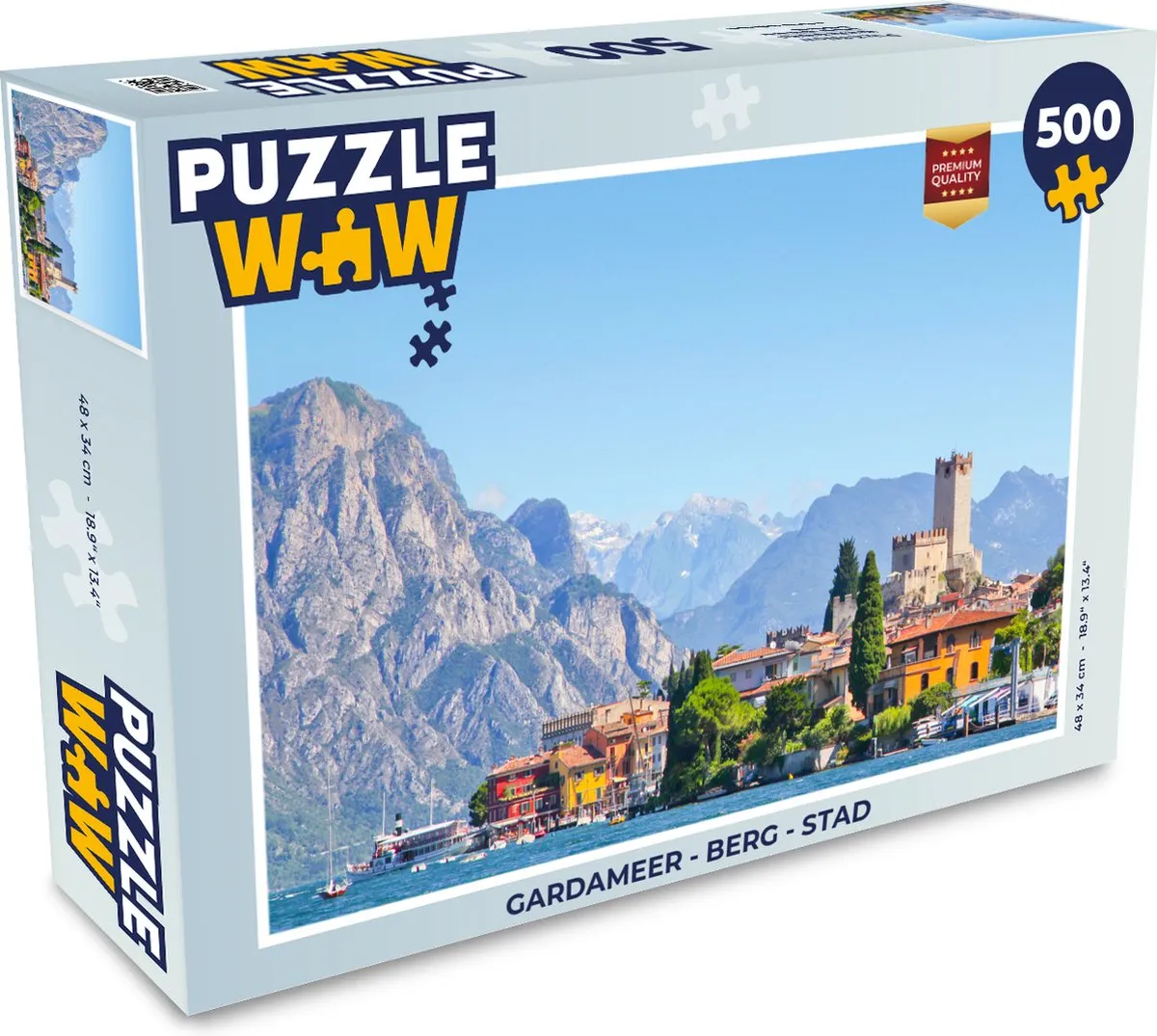PuzzleWow Gardameer Legpuzzel 500 Stuks