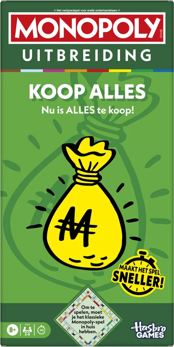 Monopoly Koop Alles Uitbreiding - G0720104 - 2-6 Spelers